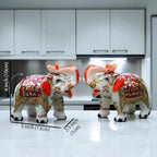 Marble Elephant Statue (4x5 Inch)