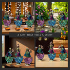 Set of 3 Panihari Village Girl Figurines