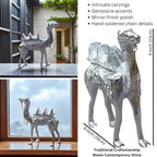 White Metal Camel Showpiece