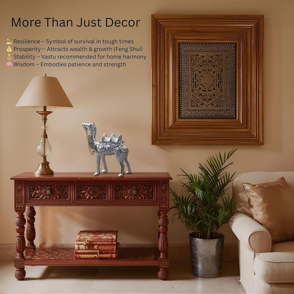 White Metal Camel Showpiece