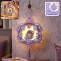 Assembled glowing paper lantern hanging decoration