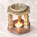 Soapstone Aroma Oil Burner, Tealight Diffuser, 4.5 Inch