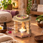 Soapstone Aroma Oil Burner, Tealight Diffuser, 4.5 Inch