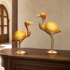 Metal Crane Bird Showpiece Pair, Saras Jodi Home Decor Set of 2