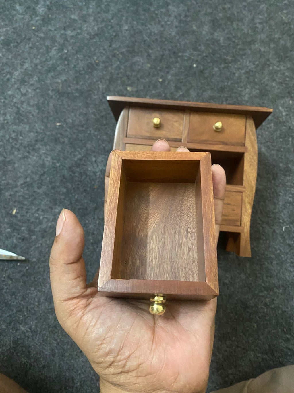 Wooden 6-Drawer Organizer | Desktop Storage & Jewelry Box