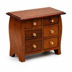 Wooden 6-Drawer Organizer | Desktop Storage & Jewelry Box