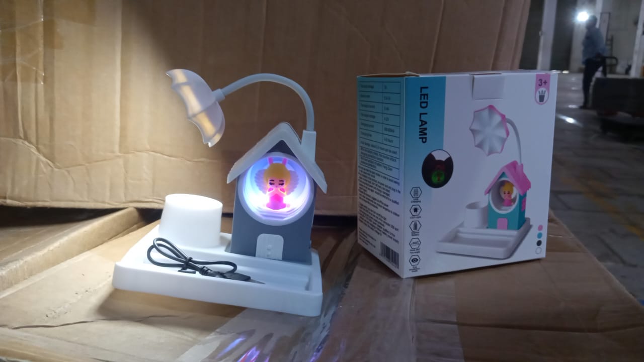 Colorful packaging for the Cartoon LED Desk Lamp, ready for gifting.