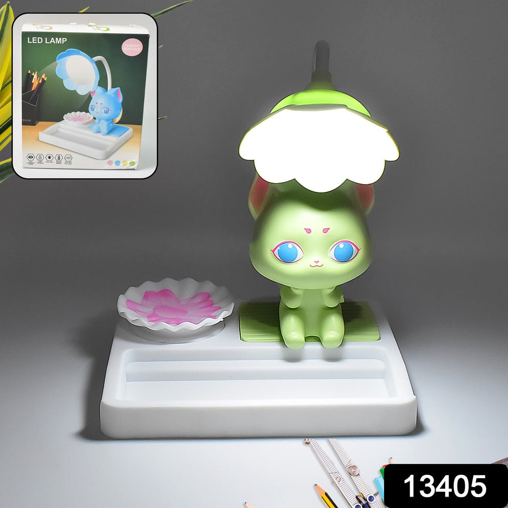 Flexible Kids LED Desk Lamp in a playful cartoon design, ideal for adjustable lighting.