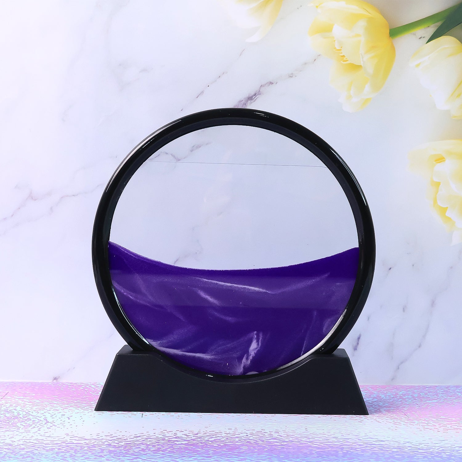 Moving Sand Art – Round Liquid Motion Decor | Styleva